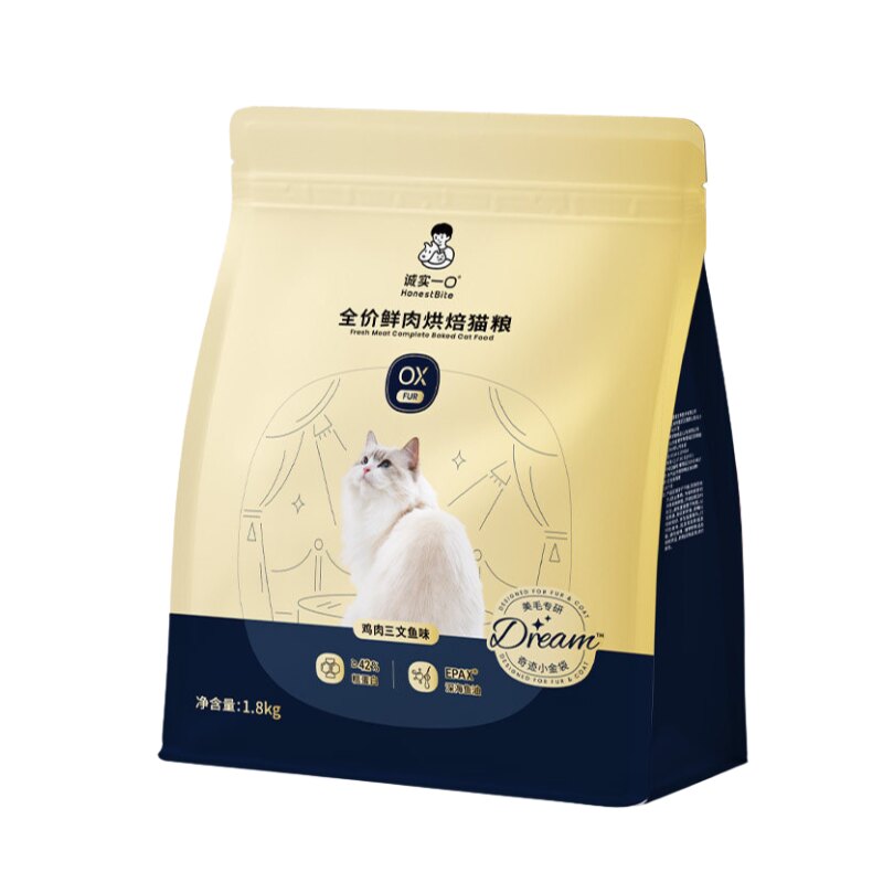 诚实一口鲜肉烘焙猫粮美毛注心