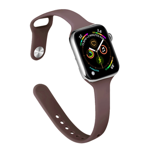 新款烟紫色硅胶iwatch表带s10时尚s9适用苹果applewatch女9高级感