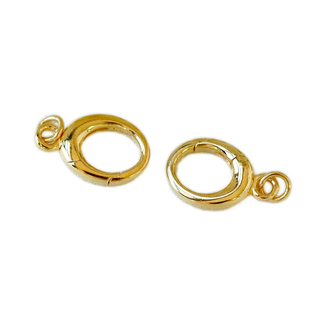 三樱 进口工艺双环万能卡扣 珍珠项链手链配件扣头单开扣串珠DIY