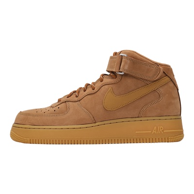 NIKE耐克正品男 2025秋冬新款小麦色空军一号AF1运动鞋中高帮板鞋