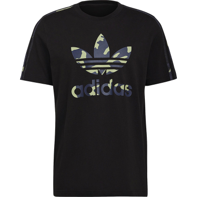 Adidas/阿迪达斯正品三叶草男士印花透气圆领短袖T恤HF4888