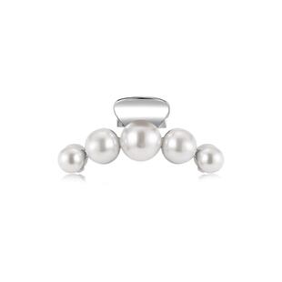 珍珠抓夹女后脑勺高级感半扎发公主头发饰精致刘海碎发侧边发夹子