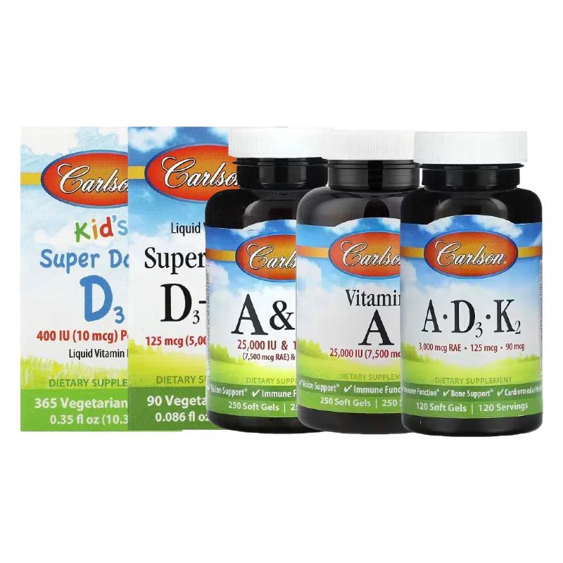 Carlson维生素AD3K2儿童D3滴剂