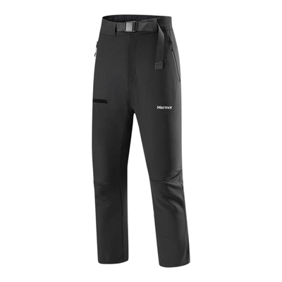 MARMOT土拨鼠软壳冲锋裤男春秋款防泼水运动裤户外工装休闲裤子