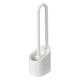 霜山日本进口磁吸式马桶刷可悬挂带底座刷子不沾底长柄厕所清洁刷