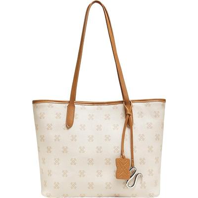 百思图2025秋季商场新款托特包高级质感时尚通勤单肩包女TY045CX5