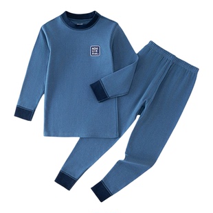 男童纯棉秋衣秋裤套装儿童保暖内衣男孩无骨家居服中大童打底睡衣