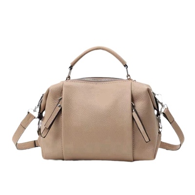 波士顿气质真皮手提单肩斜挎包