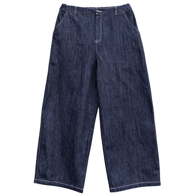 雨文她城纯棉不掉色直筒牛仔裤