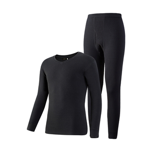 雅鹿中老年人保暖内衣男士纯棉秋衣裤秋裤套装冬季全棉爸爸棉毛衫