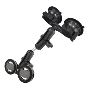 RAM车载平板磁吸支架 iPad汽车前排双吸盘固定 导航娱乐平板支架