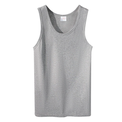 浪莎螺纹100%纯棉男士高弹力背心