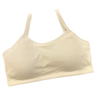 安心猫12-18岁内衣女文胸发育期纯棉初中生高中学生抹胸吊带背心