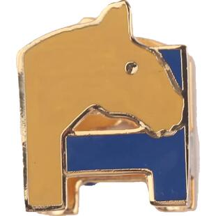 高级感气质女珐琅马头小丝巾扣环高档银色马衔扣90方巾精致配饰扣