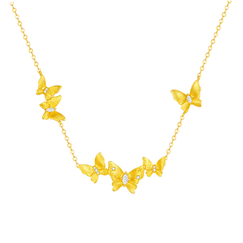 周大生DC蝴蝶千金项链