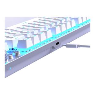 狼蛛F3001/F3009三模机械键盘87键 2.4G无线蓝牙有线电竞游戏办公