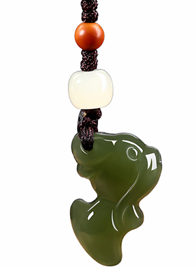 原创保真和田玉十二生肖手机链