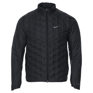 NIKE耐克立领外套男冬轻薄跑步运动夹克保暖排骨羽绒服FB7557-010