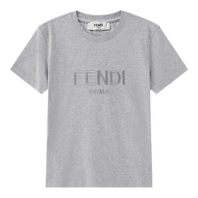【甄品精选】FENDI芬迪 女士棉质圆领短袖T恤 FS7254 AT1P