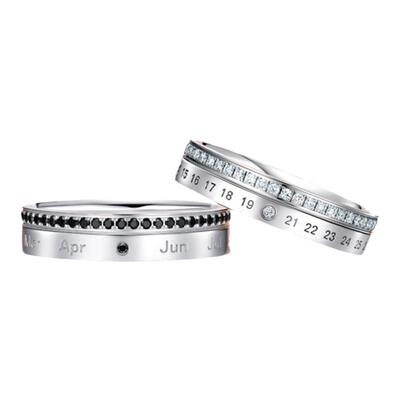 DR时时刻刻情侣女戒钻石戒指