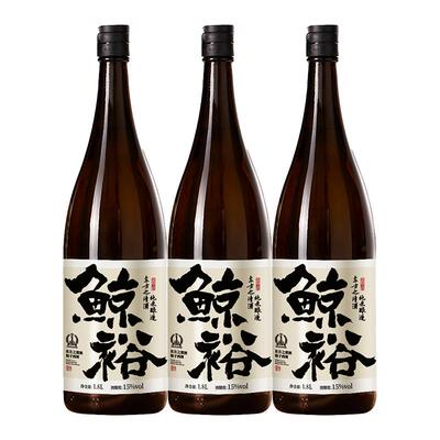 鲸裕清酒1800毫升3瓶装低度微醺