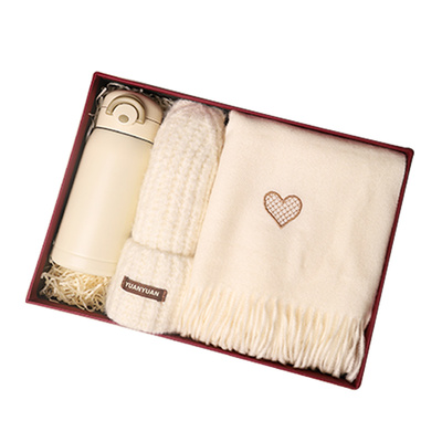 冬季爱心围巾浪漫女保暖围巾