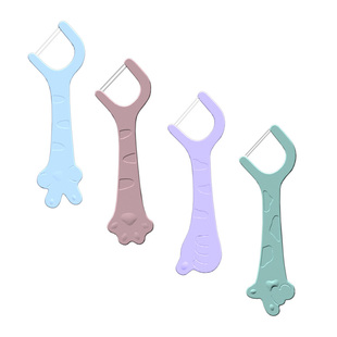 KUTA儿童牙线棒单支独立包装宝宝防蛀剔牙齿缝清洁超细双线设计