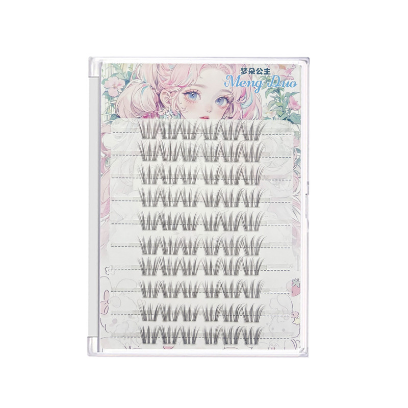 梦朵公主 假睫毛小月兔黑棕色款MD112胶水自然仿真淡颜日常眼睫毛