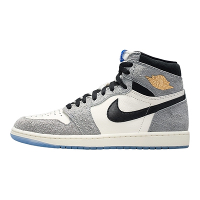 Nike耐克AJ1男鞋Air Jordan 1灰白高帮板鞋复古篮球鞋DZ5485-003