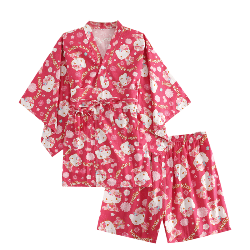 奈里成纯棉汗蒸服日式风和服