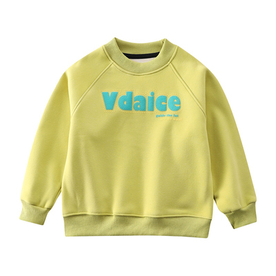 男童棉一体加绒半高领卫衣冬款新