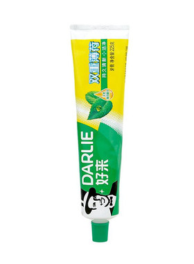 好来原黑人双重薄荷牙膏含氟正品