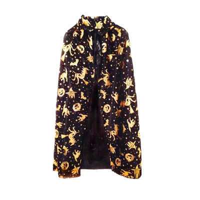 万圣节儿童披风斗篷女巫演出服装