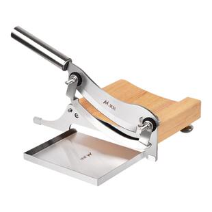 美科中药药材切片机家用铡刀人参鹿茸灵芝小型参片切片刀切药刀