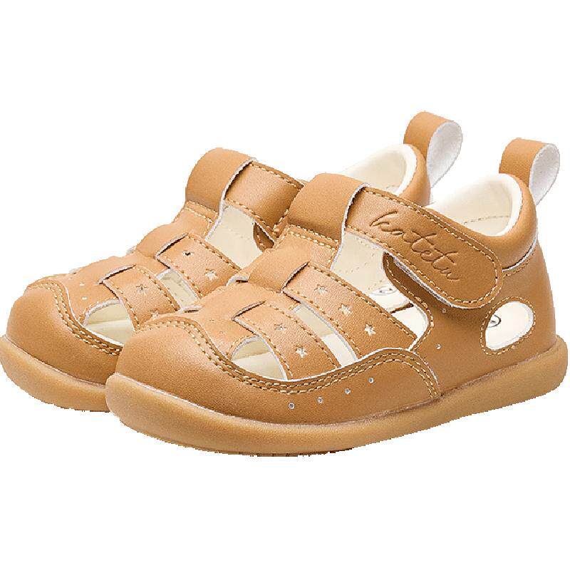 卡特兔宝宝凉鞋2024夏季婴儿鞋子防滑透气儿童学步机能鞋女宝宝