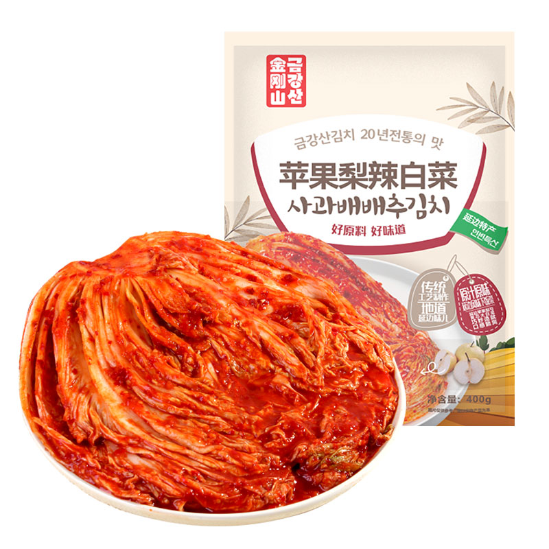 金刚山苹果梨辣白菜延边辣白菜韩国泡菜朝鲜族东北特产下饭咸菜