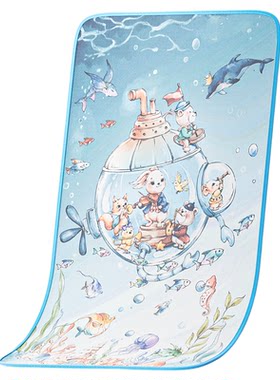 婧麒婴儿凉席夏季薄款