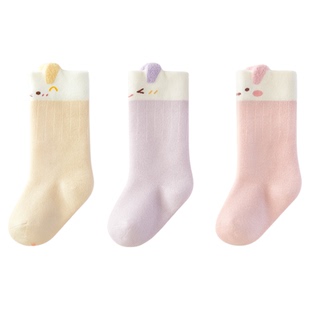 宝宝袜子婴儿中长筒棉袜冬加厚毛圈男宝宝纯棉a类女宝秋冬季童袜