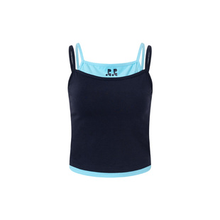 【明星同款】RestandRecreation2025新款RR假两件叠穿吊带背心女