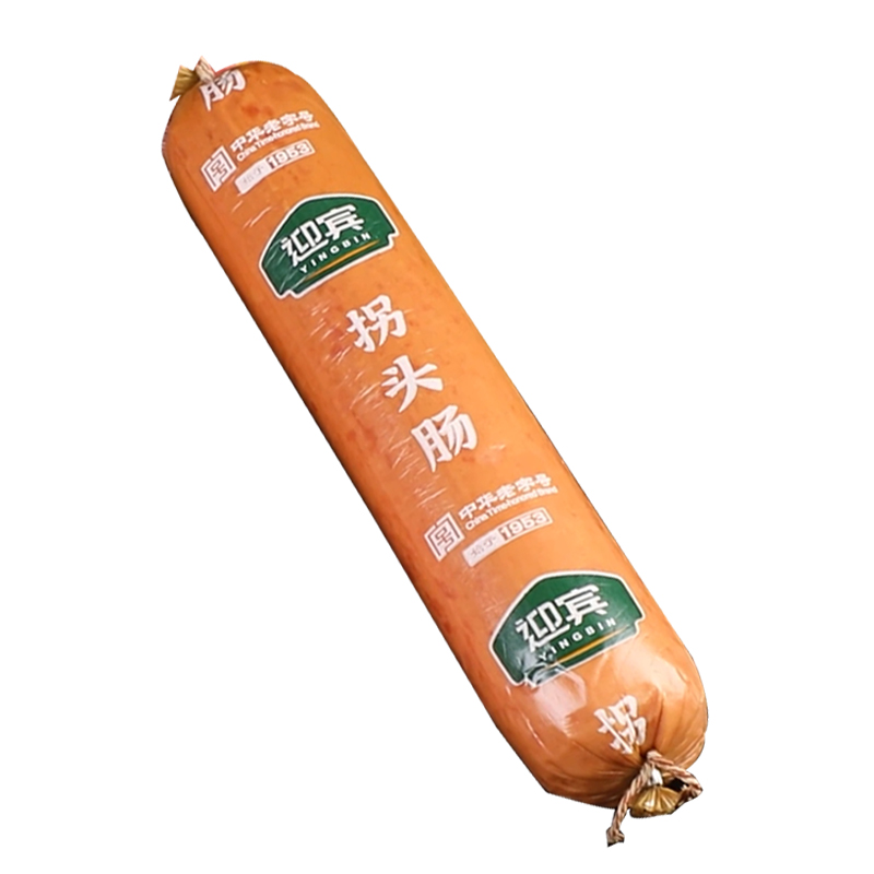 天津迎宾二厂火腿酱货老火腿/老拐头/红玫瑰/一号/超大香肠老字号