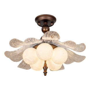 卧室吸顶灯法式复古中古风主卧书房灯具美式现代简约大气房间灯饰