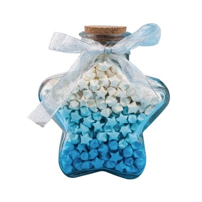 星星折纸渐变彩色高颜值许愿瓶