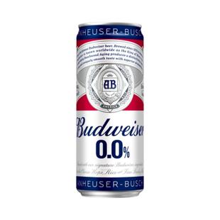 Budweiser/百威无醇啤酒330ML*6罐装低酒精啤酒小罐装包邮