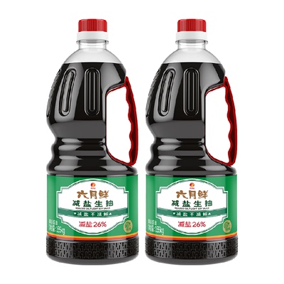 欣和六月鲜减盐不减鲜1.55kg*2瓶