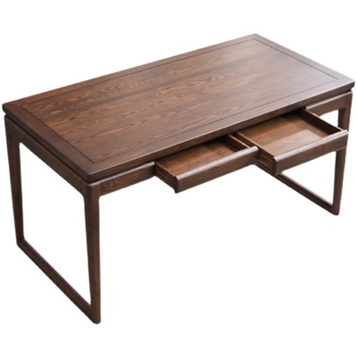 实木新中式书法桌老榆木写字台