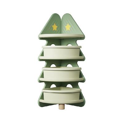 HOBBYTREE/哈比树儿童玩具收纳置物架靠墙宝宝书架落地多层储物
