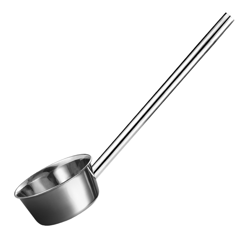 水瓢304不锈钢勺子水舀子厨房加长柄水勺食堂打粥商用大汤勺汤瓢