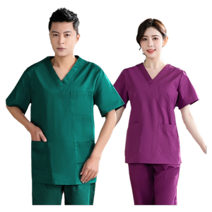 洗手衣短袖女纯棉手术衣美容院医生工作服男手术室刷手服速干套装