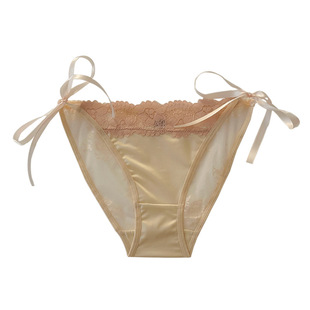 法式缎面女绑带内裤女系带可解开2025新款性感纯欲蕾丝内裤禁欲系