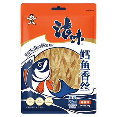 旺旺无聊派鳕鱼香丝38g微辣味海味即食休闲办公出游小零食鱼类